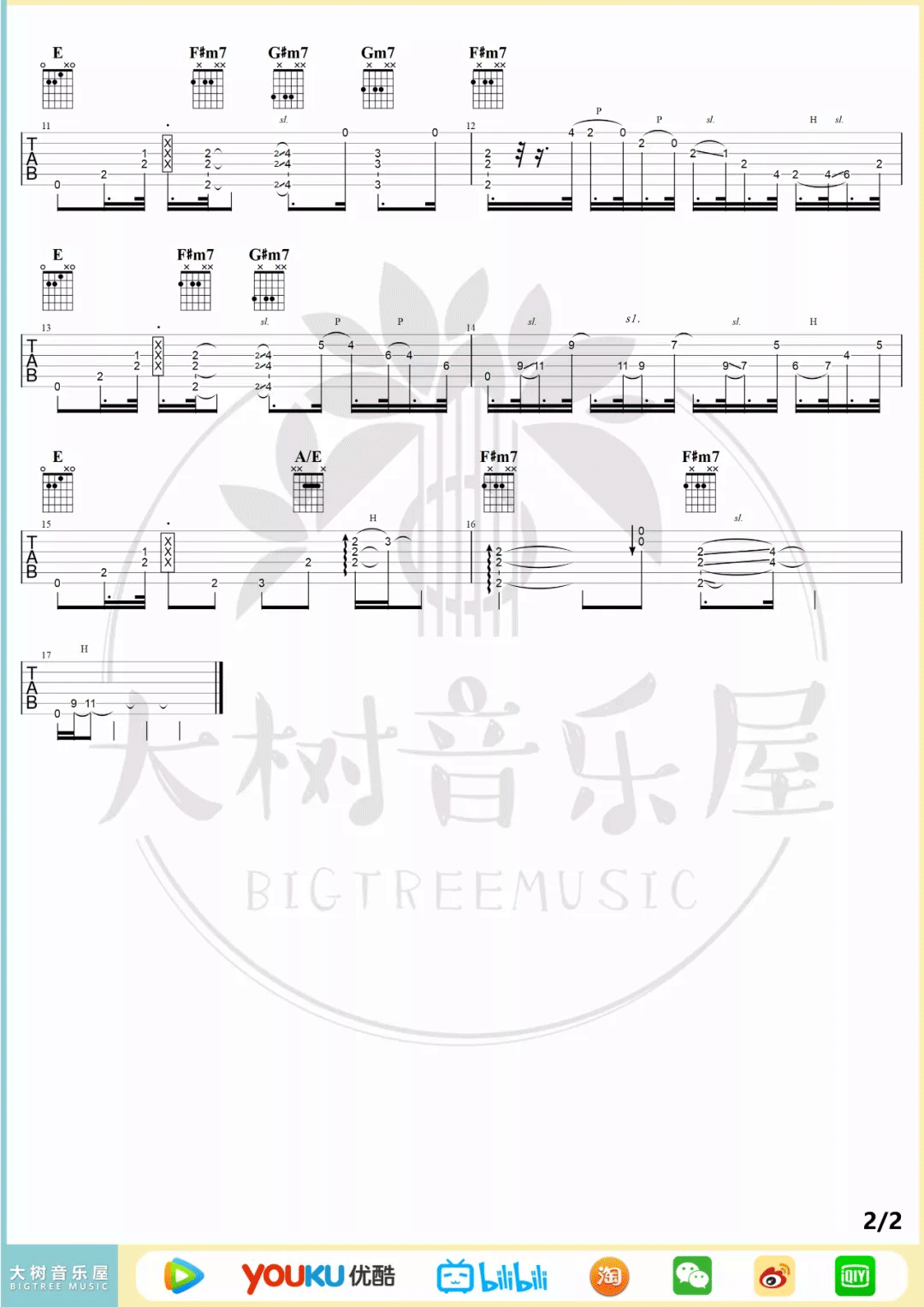 Rose指弹吉他谱2-Ruben Wan